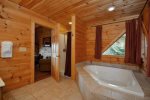 Master Bath has a Jetted Tub and Shower Stall